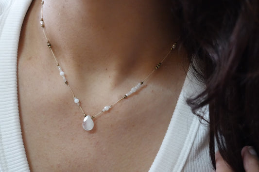 Aab-e-Noor Droplet Necklace