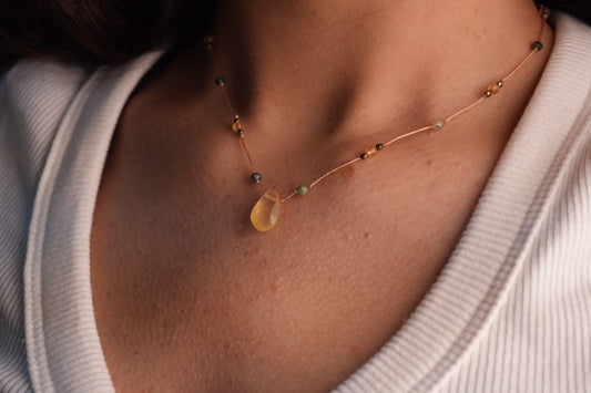 The Miel (Honey) Drop Necklace